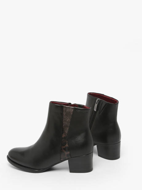 Enkellaarsjes Met Hak Uit Leder Tamaris Zwart women 45 ander zicht 3